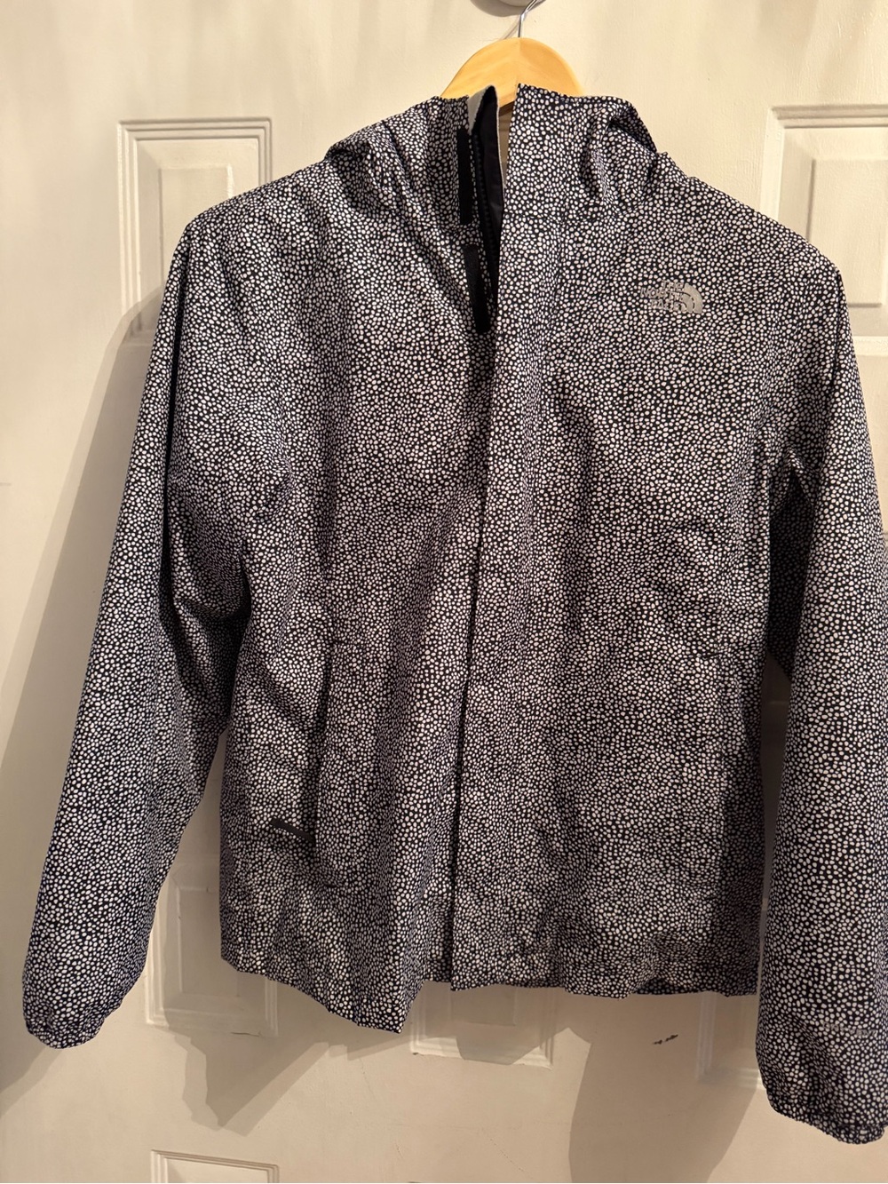 The North Face Kids Black & White Dot Rain Jacket